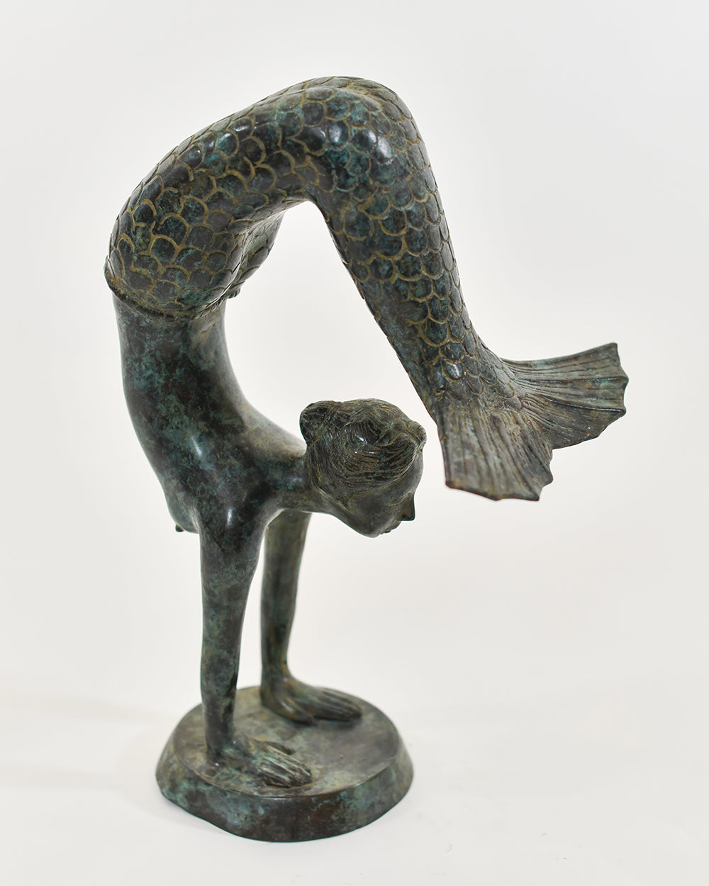 Close Up Of The Ornate Scale Design On The Mermaid Ornament