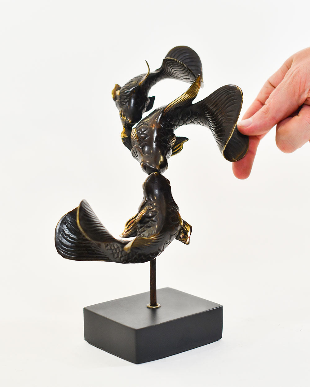 Scale Of The Bronze Gilded Koi Dance Decoration