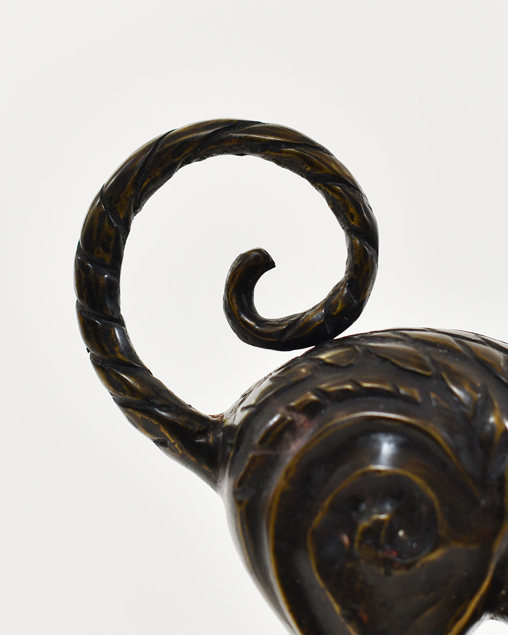 Close Up of The Intricate Design On The Cat Home Ornament