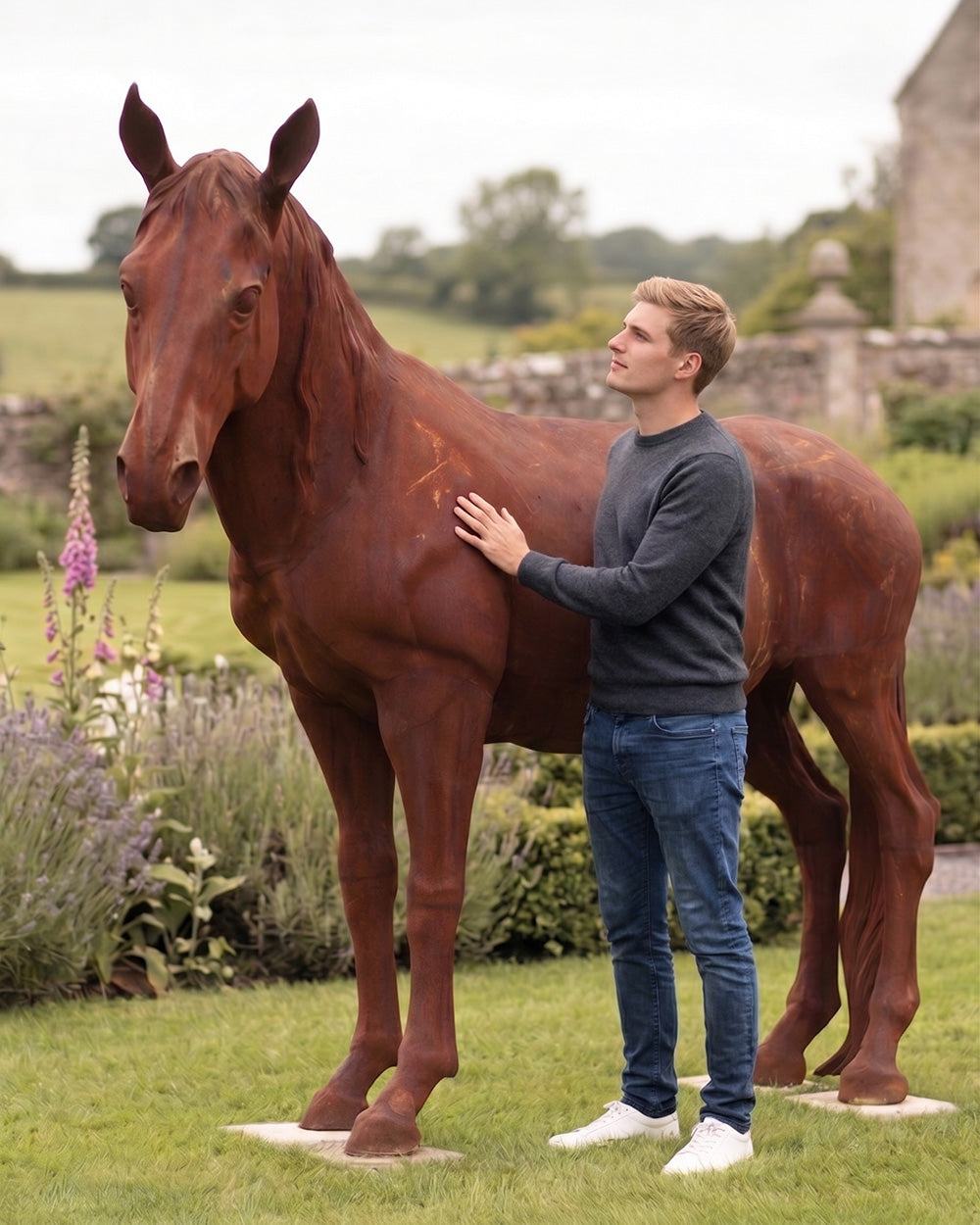 The Earthbound Stallion Scale Shot
