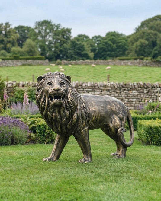 The Linlithgow Lion Garden Sculpture Digital Illustration