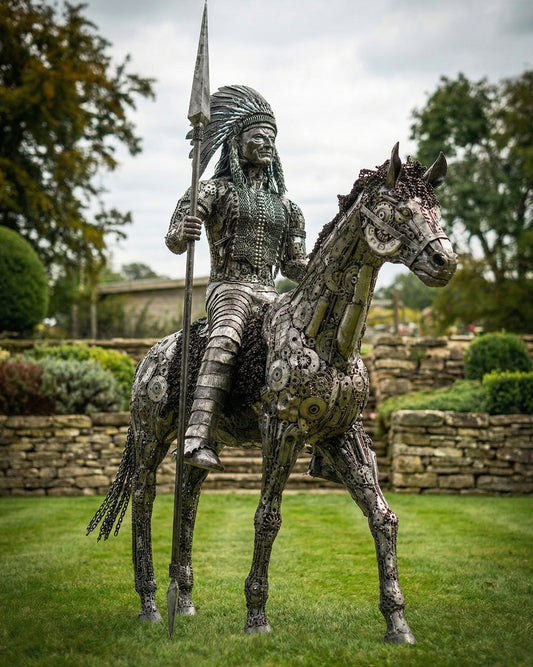 The Sovereign Chief Garden Sculpture Digital Illustration 