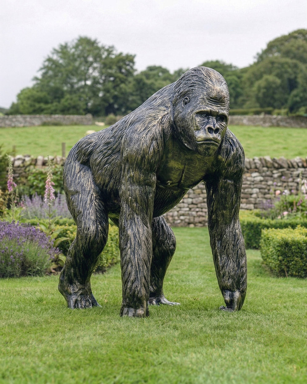 The Stirling Silverback Garden Sculpture Digital Illustration