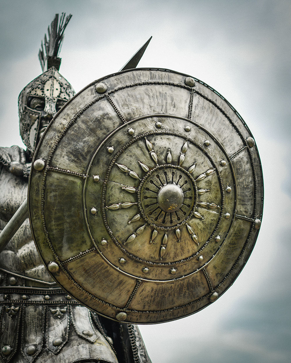 Close Up Of The Parts Used To Craft The Vanguard Of Valerius Sculpture