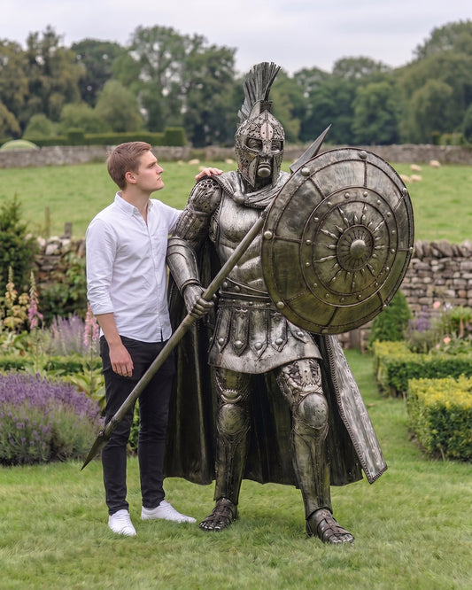 Scale Of The Roman Gladiator Garden Sculpture