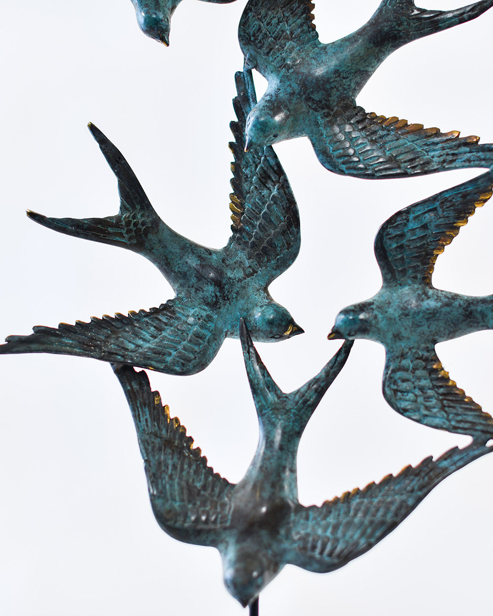 Brass Highlights On The Swallows Home Ornament
